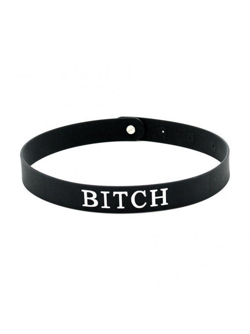 Rimba - Halsband - Collar Met Tekst - BITCH - Siliconen