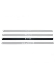 Rimba - Halsband - Collar Met Tekst - BITCH - Siliconen