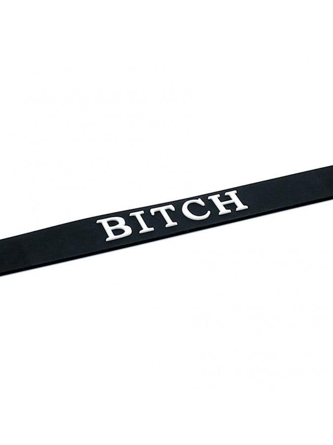 Rimba - Halsband - Collar Met Tekst - BITCH - Siliconen