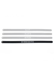 Rimba - Halsband - Collar Met Tekst - Submissive - Verstelbaar - Siliconen