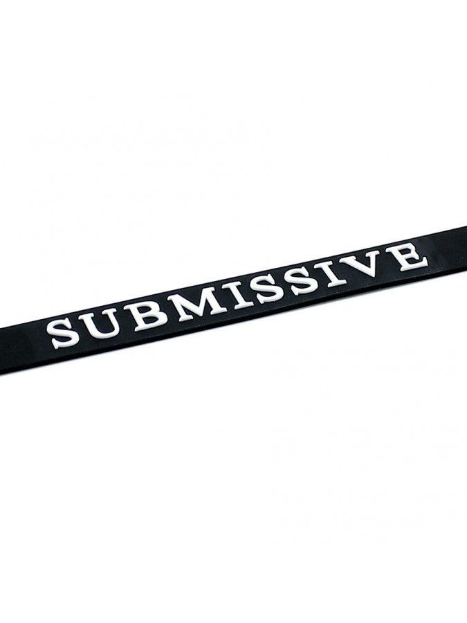 Rimba - Halsband - Collar Met Tekst - Submissive - Verstelbaar - Siliconen