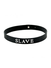 Rimba - Halsband - Collar Met Tekst - SLAVE - Siliconen - Collar