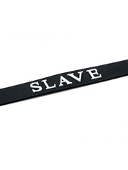 Rimba - Halsband - Collar Met Tekst - SLAVE - Siliconen - Collar