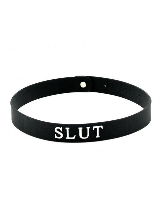 Rimba - Halsband - Collar Met Tekst - SLUT - Siliconen - Collar