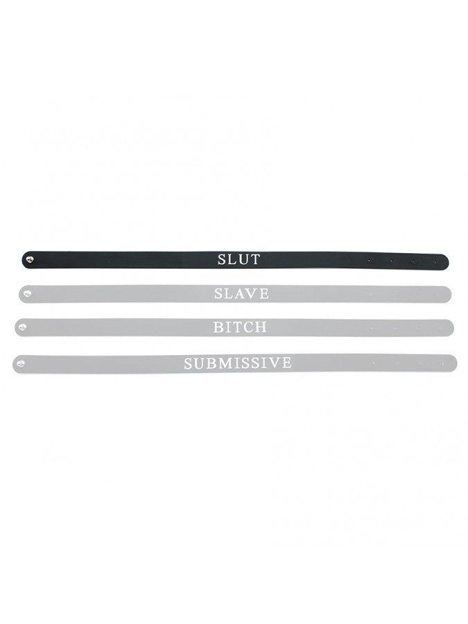 Rimba - Halsband - Collar Met Tekst - SLUT - Siliconen - Collar