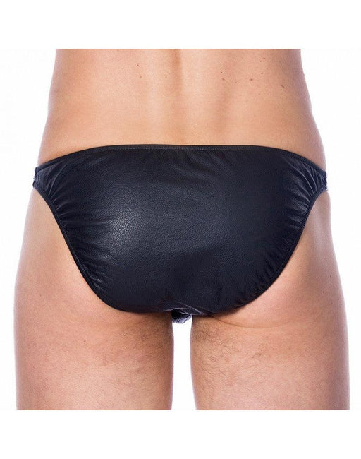 Rimba - Zwarte Leren Herenslip