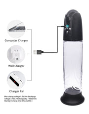 Rimba - P Pump PP05 - Elektronische Penispomp met Vagina Sleeve - Zwart