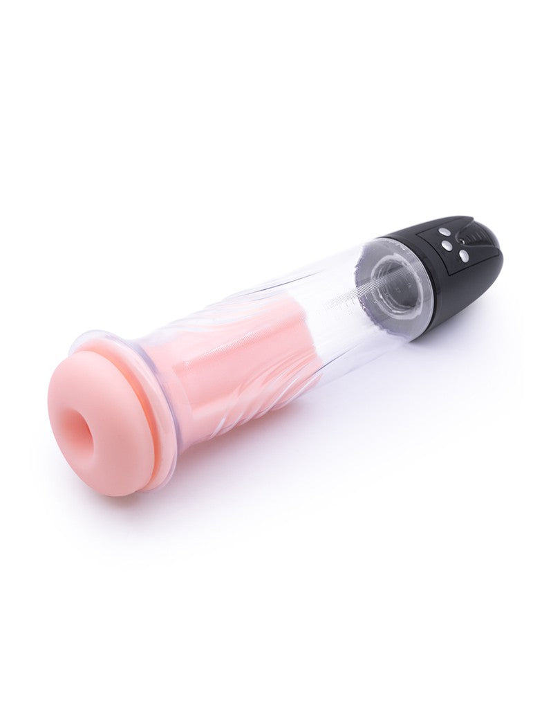 Rimba - P Pump PP05 - Elektronische Penispomp met Vagina Sleeve - Zwart