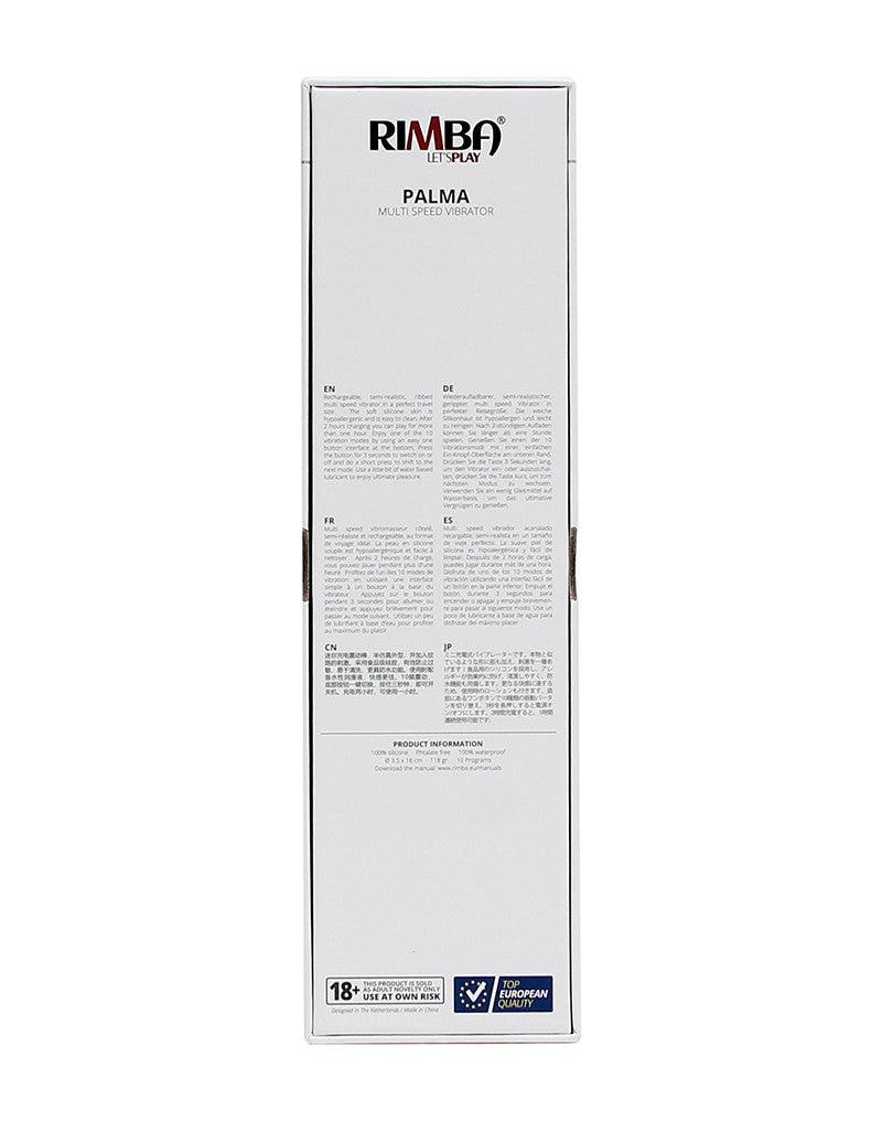 Rimba Palma Semi-Realistische Vibrator 18 cm – Zwart