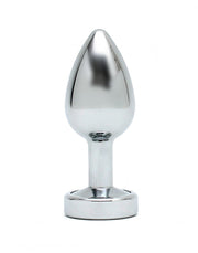 Rimba - RVS Buttplug Met LED-Verlichting Pisa - Zilver