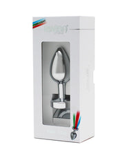 Rimba - RVS Buttplug Met LED-Verlichting Pisa - Zilver