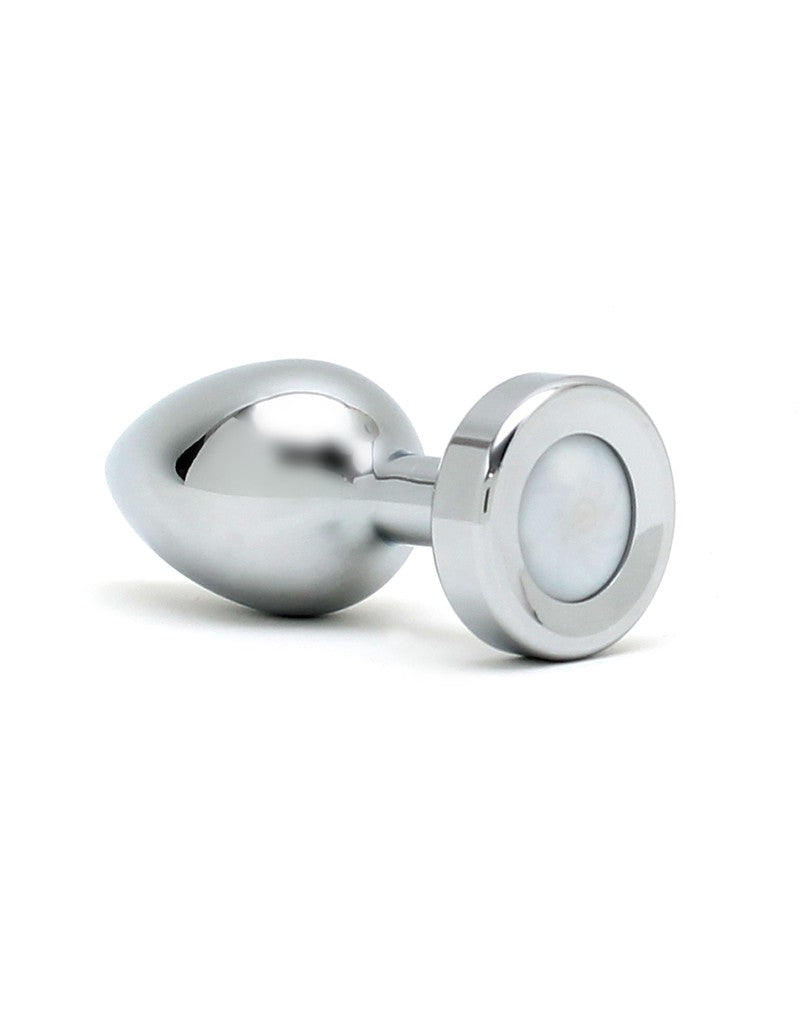 Rimba - RVS Buttplug Met LED-Verlichting Pisa - Zilver
