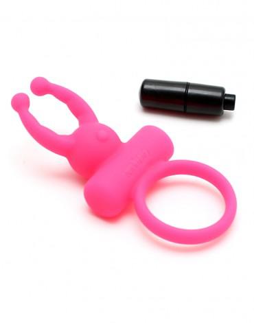 Rimba - Rome - Vibrerende Cockring Met clitoris stimulatie - Roze