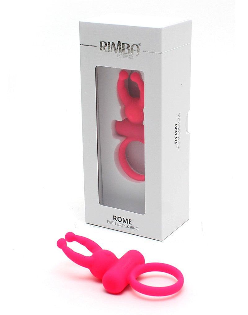 Rimba - Rome - Vibrerende Cockring Met clitoris stimulatie - Roze