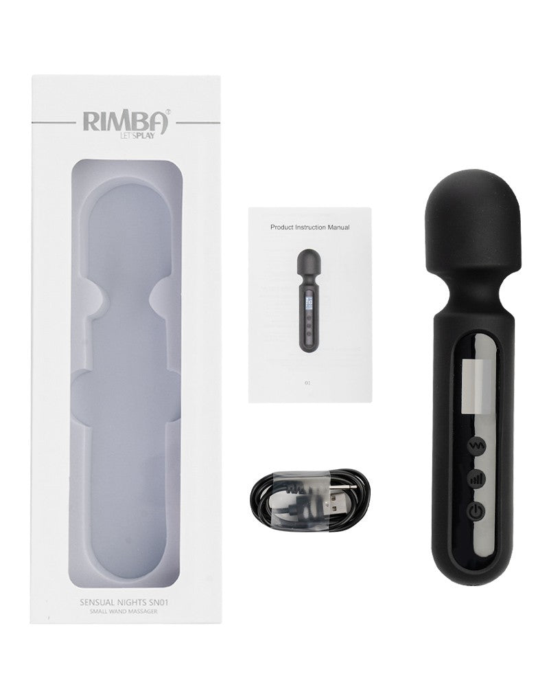 Rimba - Sensual Nights SN01 - Kleine Wand Vibrator - Massager - Zwart
