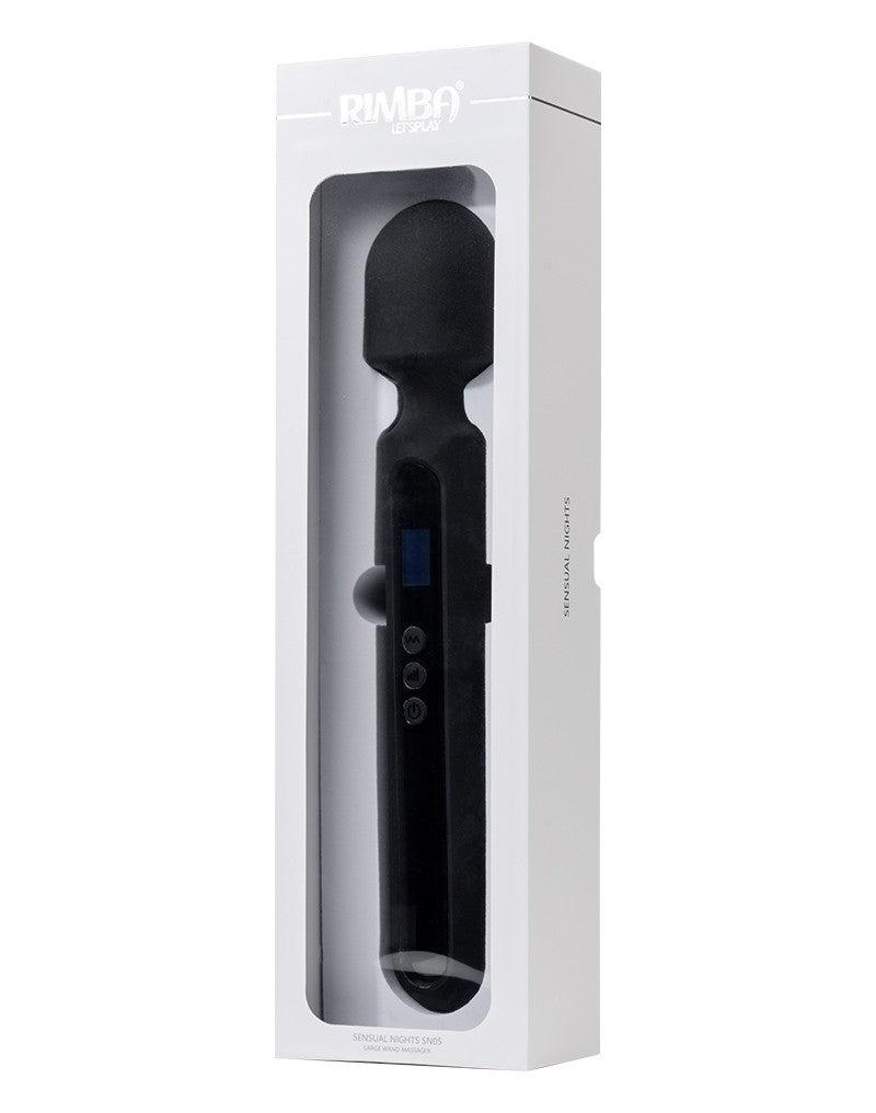 Rimba - Sensual Nights SN05 - Grote Wand Vibrator - Massager - Zwart