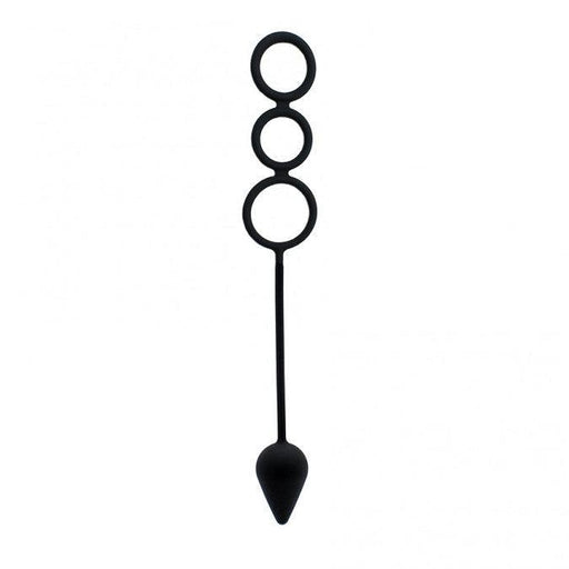 Rimba - Siliconen Cockring Met Buttplug Ø 46 mm