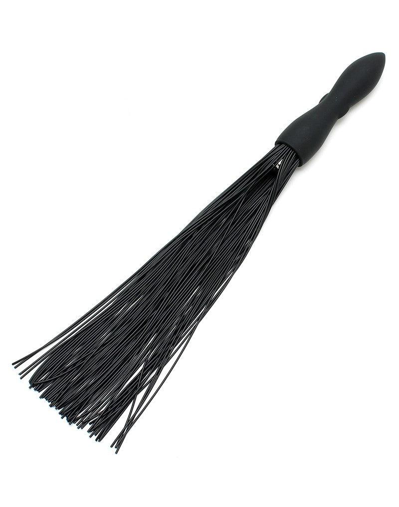 Rimba - Siliconen Flogger Zweep Met Vibrerende Dildo