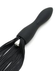Rimba - Siliconen Flogger Zweep Met Vibrerende Dildo