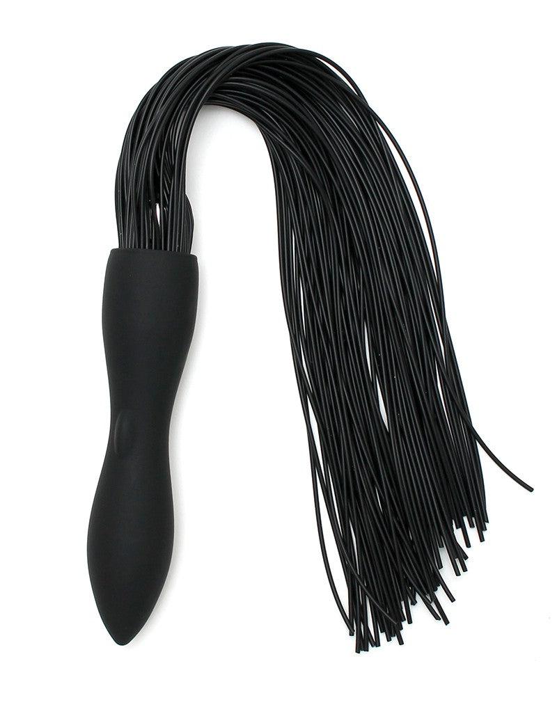 Rimba - Siliconen Flogger Zweep Met Vibrerende Dildo