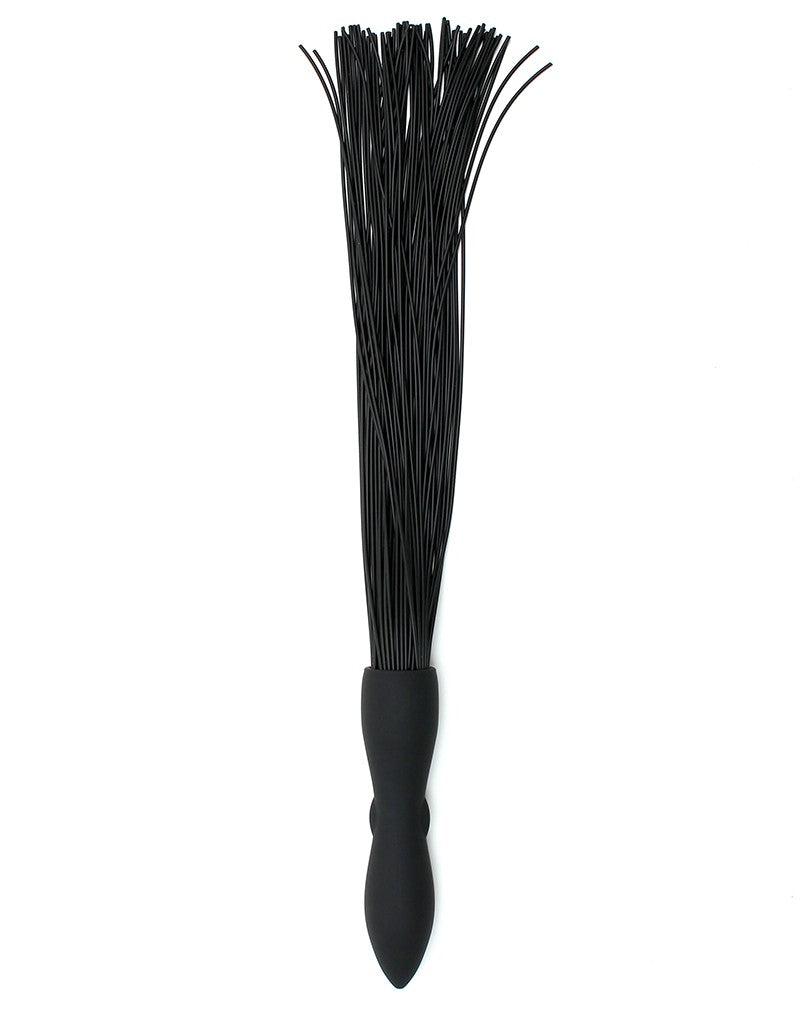 Rimba - Siliconen Flogger Zweep Met Vibrerende Dildo