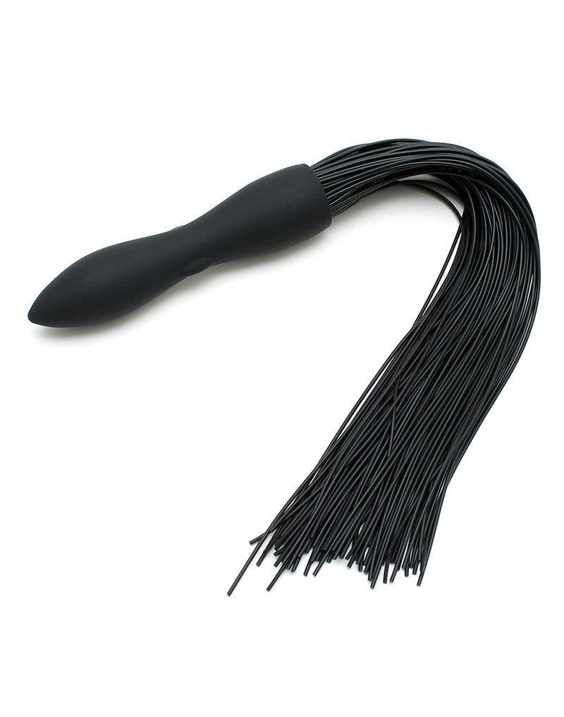 Rimba - Siliconen Flogger Zweep Met Vibrerende Dildo