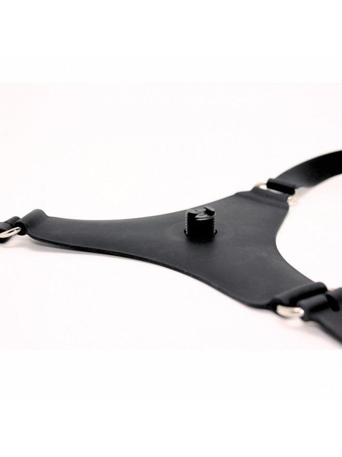 Rimba - Siliconen G-string Met Strap-on - Voorbinddildo - Verstelbaar