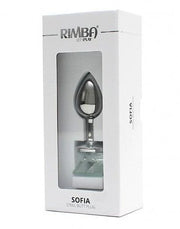 Rimba - Sofia - Metalen Buttplug Met Kristal - Wit