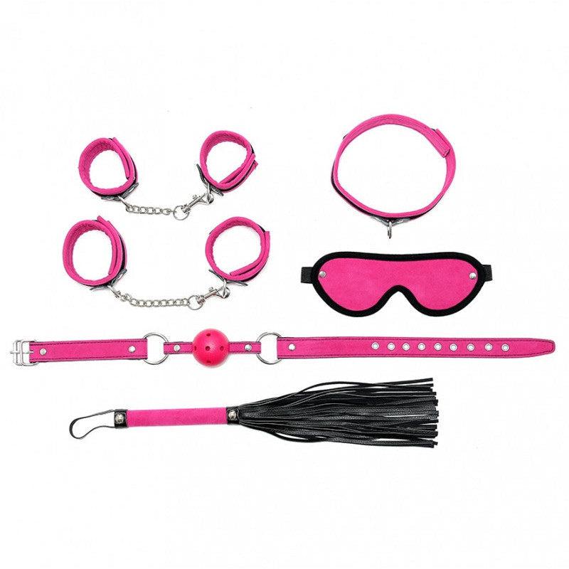 Rimba - Soft Bondage - Beginners Set - 6-delig - Zwart/Roze
