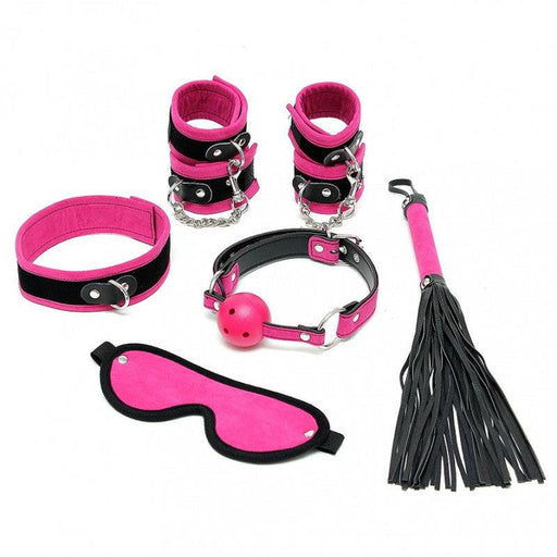 Rimba - Soft Bondage - Beginners Set - 6-delig - Zwart/Roze
