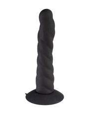 Rimba - Strap On Dildo - Verwisselbare Siliconen Dildo voor Strap-on met Zuignap - Zwart