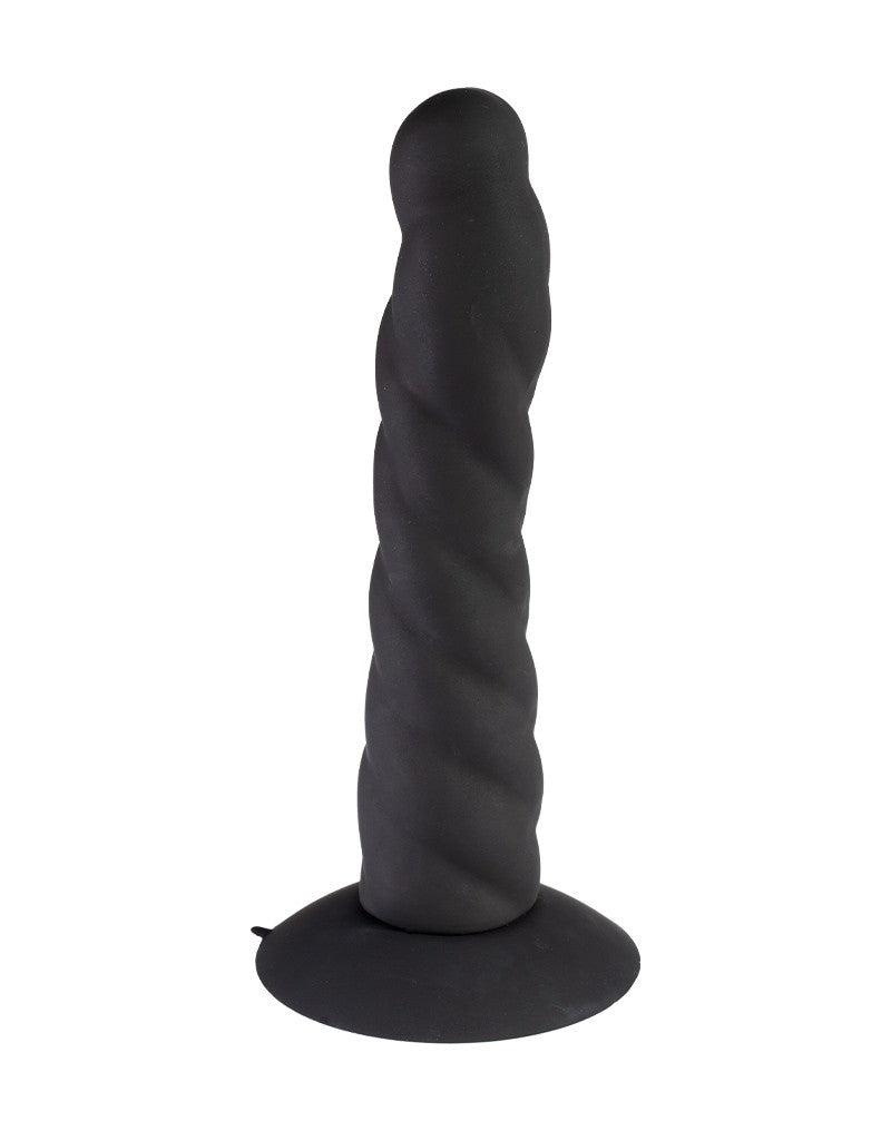 Rimba - Strap On Dildo - Verwisselbare Siliconen Dildo voor Strap-on met Zuignap - Zwart