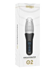 Rimba Toys - Orgastobator 02 - Automatische Masturbator - Zwart & Transparant