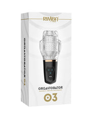 Rimba Toys - Orgastobator 03 - Automatische Masturbator - Zwart & Transparant