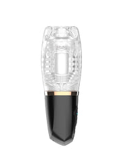 Rimba Toys - Orgastobator 03 - Automatische Masturbator - Zwart & Transparant
