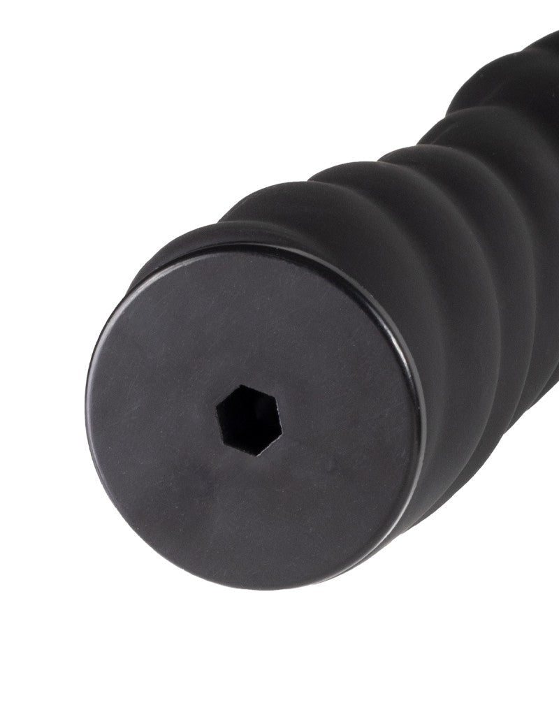 Rimba - Verwisselbare Dildo voor Strap-on - Zwart - Ø3.4 x 16 cm - 160 mm lengte - 34 mm diameter