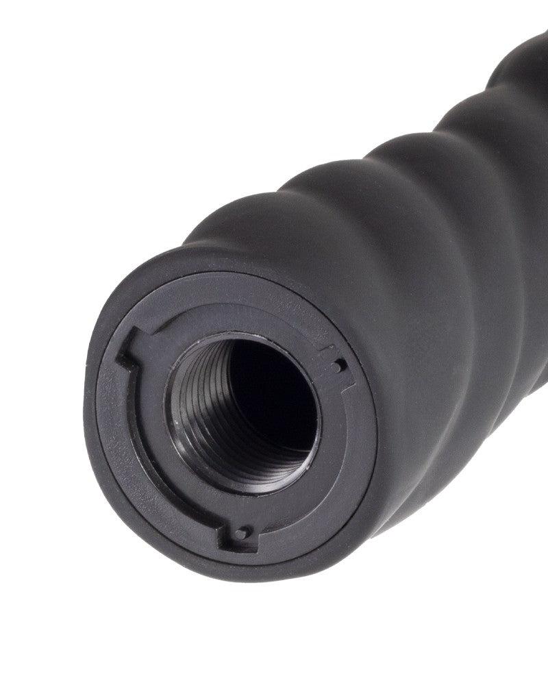 Rimba - Verwisselbare Dildo voor Strap-on - Zwart - Ø3.4 x 16 cm - 160 mm lengte - 34 mm diameter