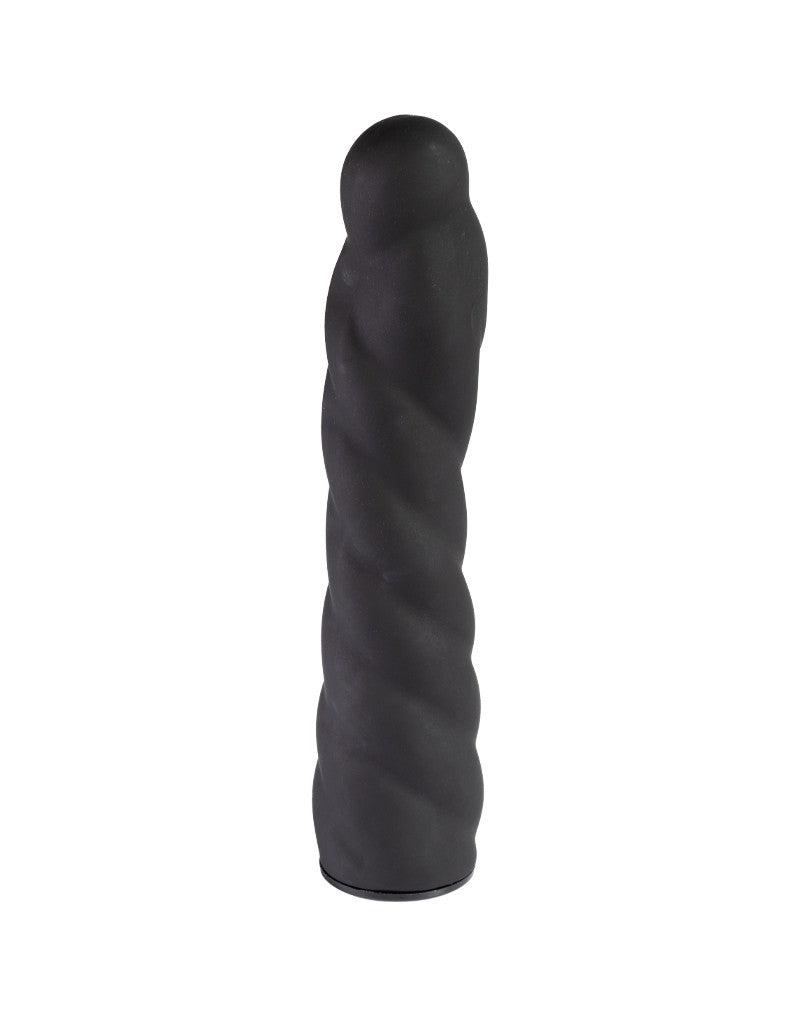 Rimba - Verwisselbare Dildo voor Strap-on - Zwart - Ø3.4 x 16 cm - 160 mm lengte - 34 mm diameter
