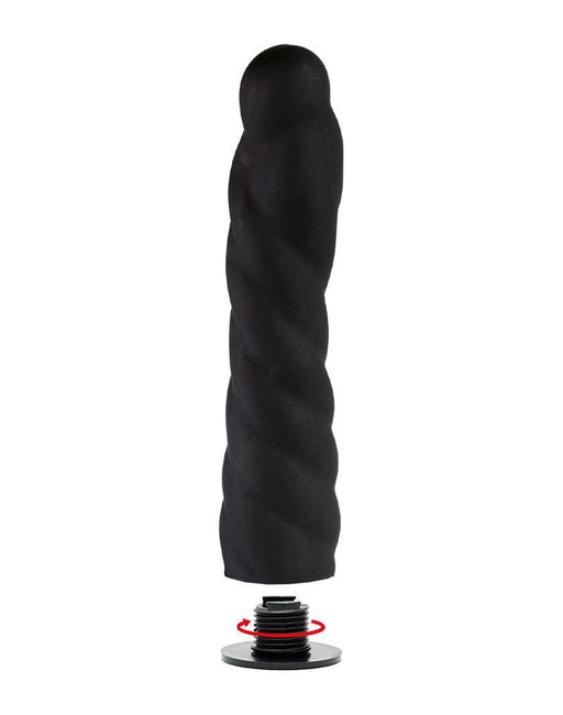 Rimba - Verwisselbare Dildo voor Strap-on - Zwart - Ø3.4 x 16 cm - 160 mm lengte - 34 mm diameter