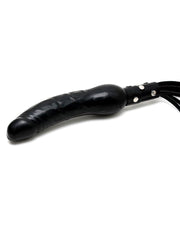 Rimba - Leren Zweep Met Siliconen Dildo