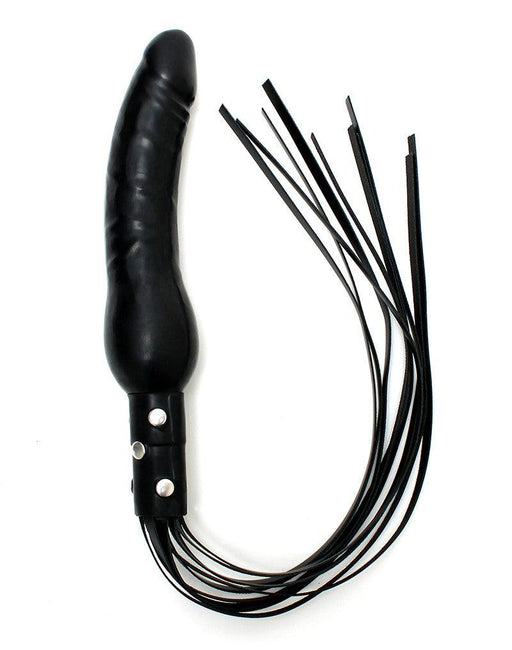 Rimba - Leren Zweep Met Siliconen Dildo