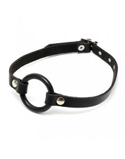 Rimba - Ring gag Van Leer - Zwart