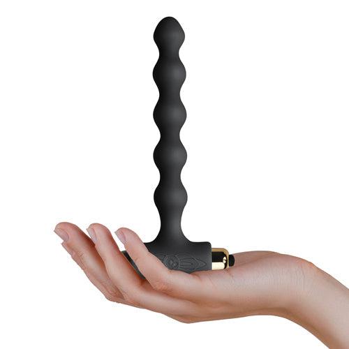 Rocks-off - Petite Sensations Pearl - Vibrerende Buttplug - Zwart