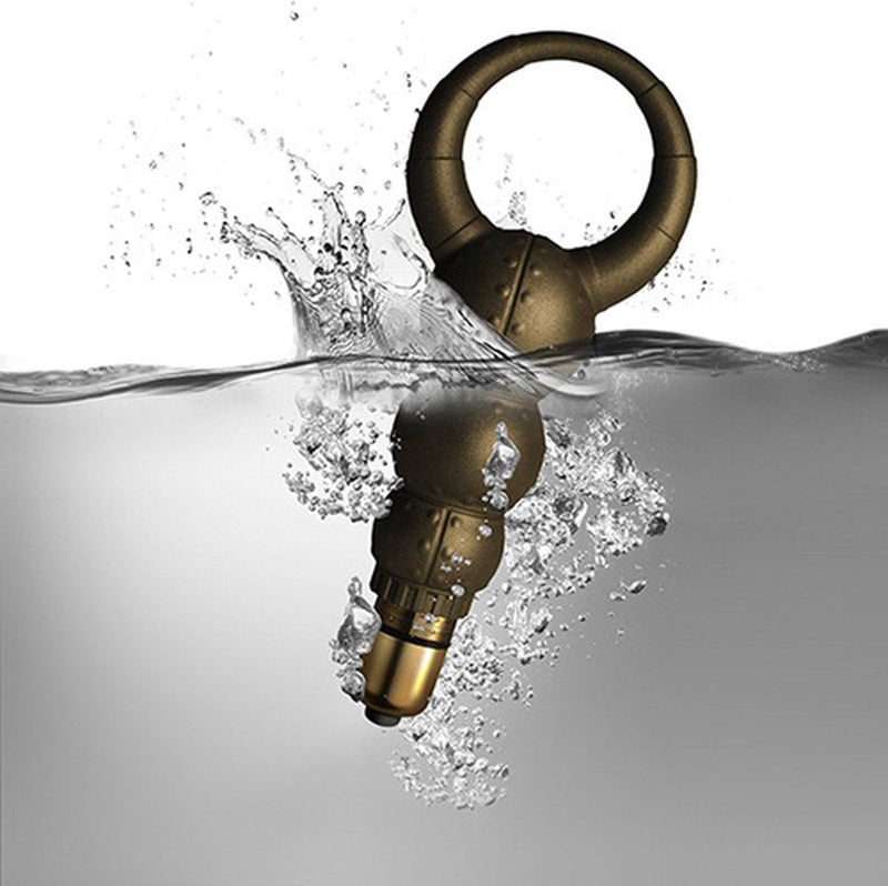 Rocks-off - Poseidon - Vibrerende Cockring met Clitoris Stimulator - 10 snelheden - Brons