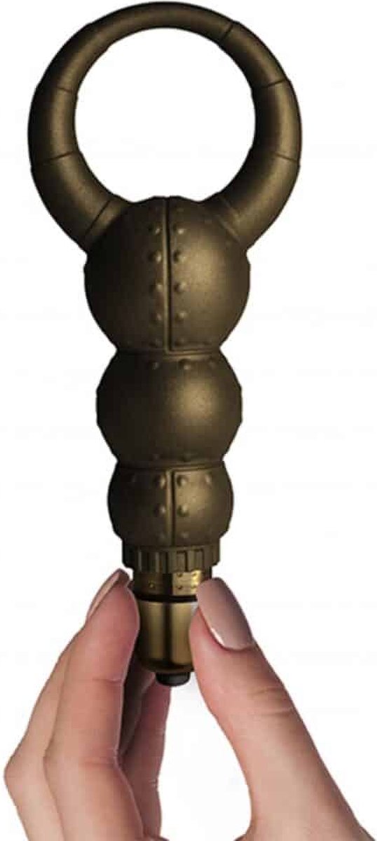 Rocks-off - Poseidon - Vibrerende Cockring met Clitoris Stimulator - 10 snelheden - Brons