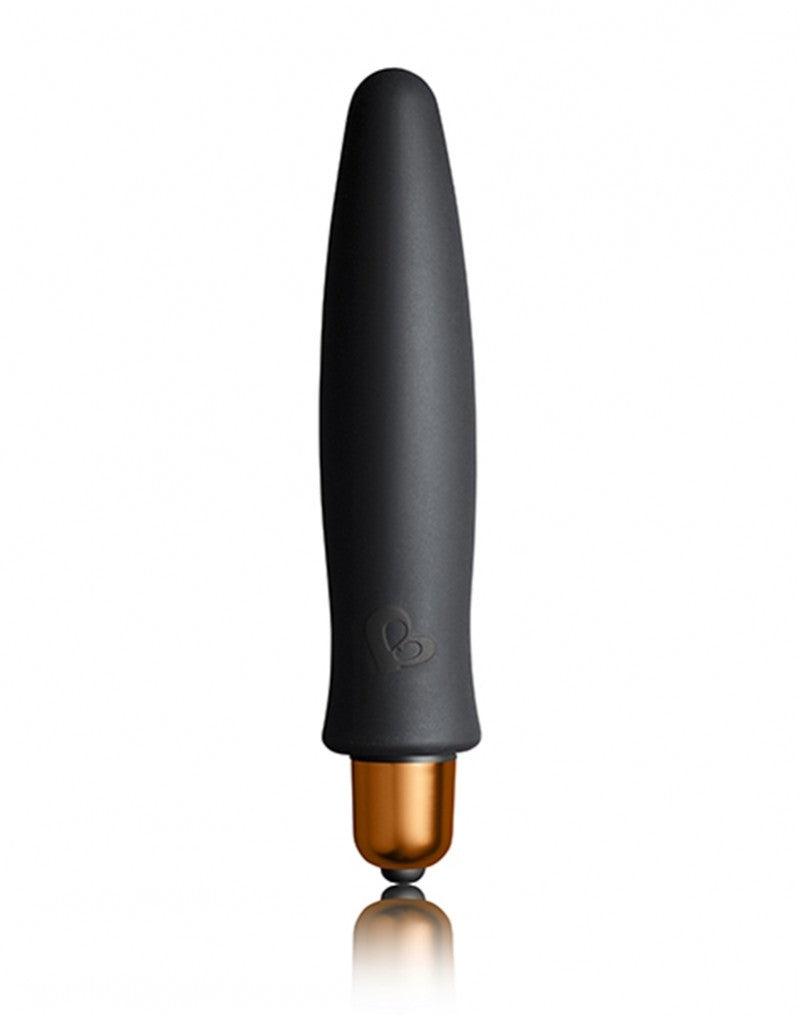 Rocks-off - Truly Dark Desires Set - Mini Vibrator Met Opzetstukken - Zwart/Goud
