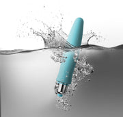 Rocks-off - 7 speed Kama Discreet Pleasure Bullet Vibrator - Turquoise-Erotiekvoordeel.nl