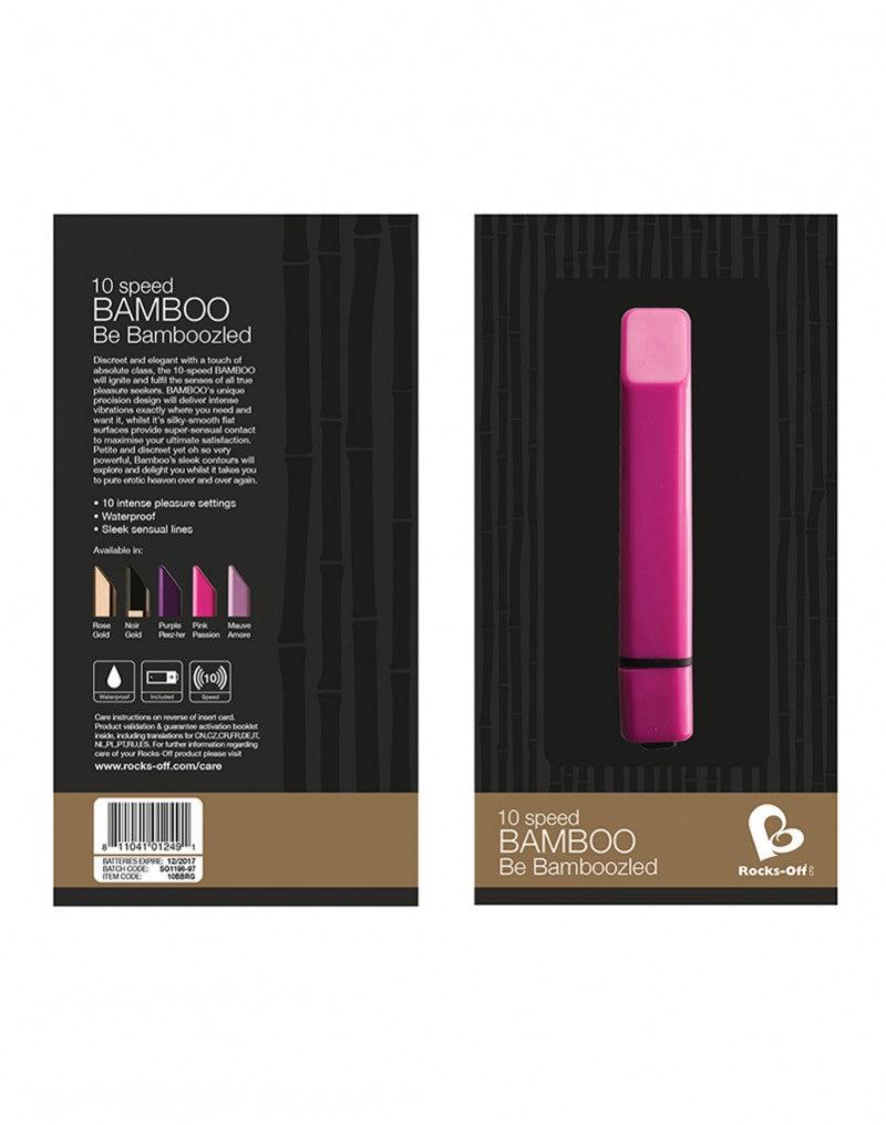 Rocks-off - Bamboo - Mini Vibrator - Rosé Goud