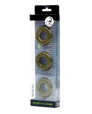 Sport Fucker - Chubby Rubber - Cockringen - 3 stuks - Legergroen