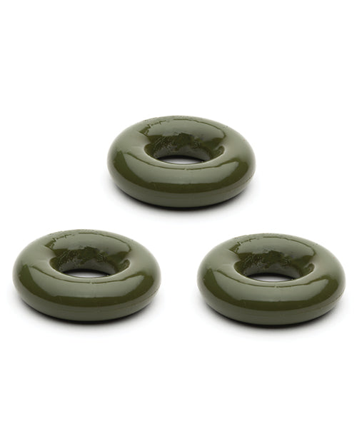 Sport Fucker - Chubby Rubber - Cockringen - 3 stuks - Legergroen